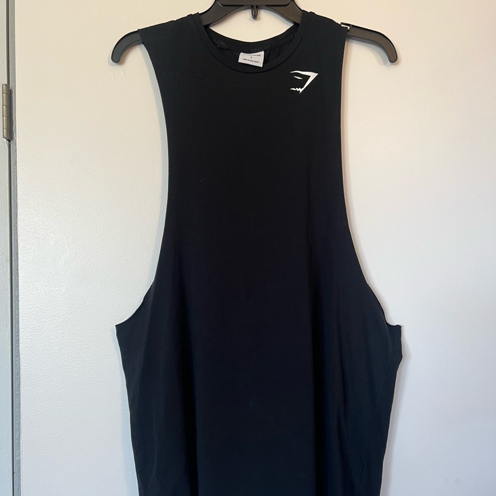 Large Men’s Gymshark Black Muscle Tank